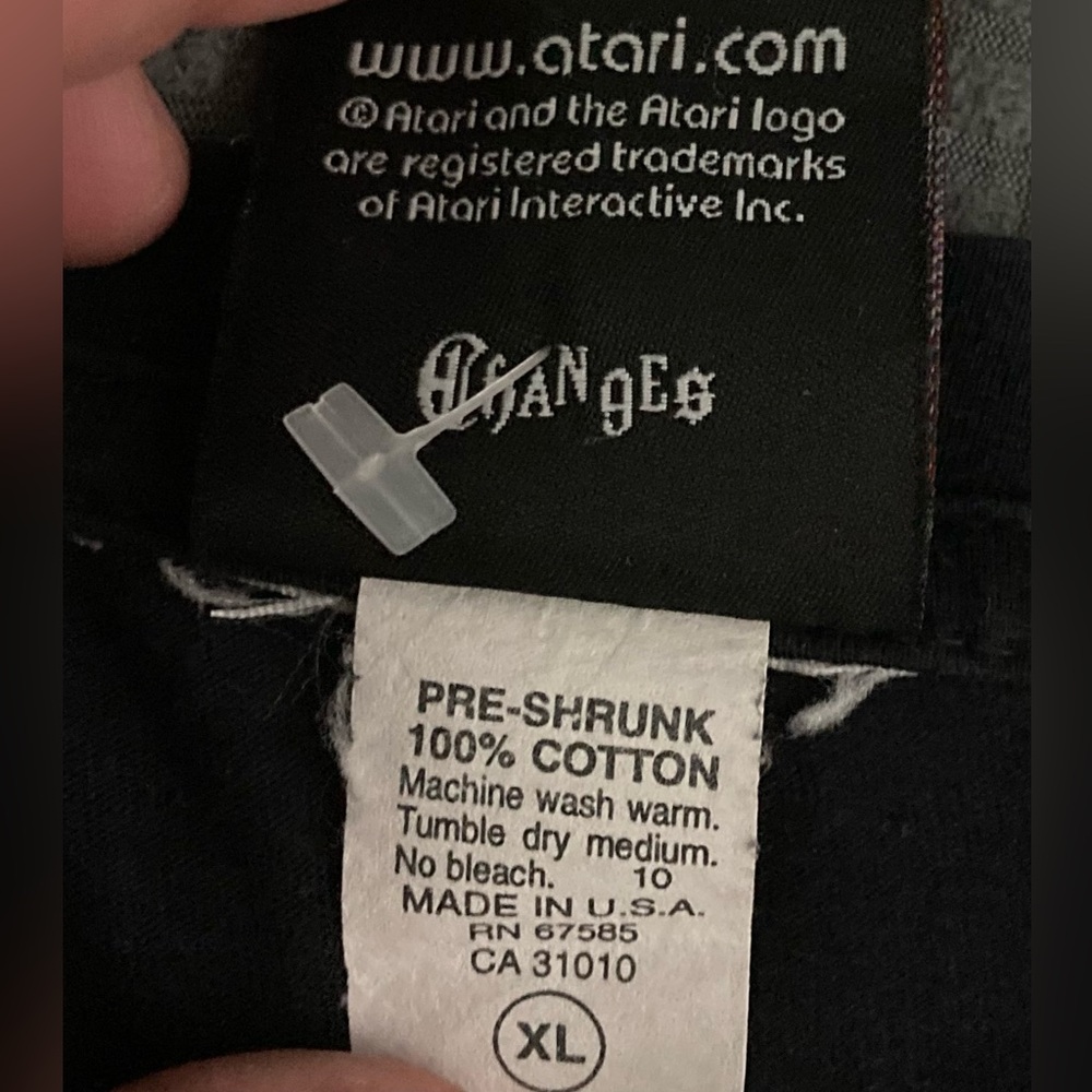 Vintage Atari Pong Black Cropped T-shirt Changes Unisex XL - Picture 5 of 5